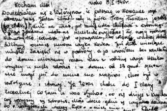 1940, 8 luty, Lwów, List Gutka Konopnickiego do rodziny w Nieszawie