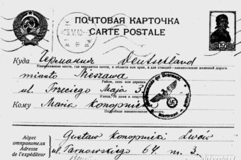 1940, 23 maja, Lwów, List Gutka Konopnickiego do rodziny w Nieszawie