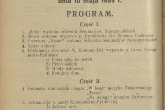 1925, 10 maja, Suwałki, Akademia ku czci Marii Konopnickiej, Tygodnik Suwalski