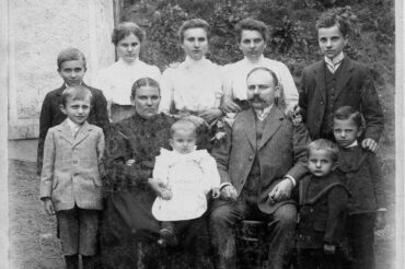 1912, Detmarovice, Zaolzie, zdjęcie rodzinne Dameców